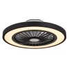 Illuminazione Globo Lighting Blizzak Lampada con ventilatore LED Nero, 1-Luce, Telecomando