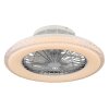 Illuminazione Globo Lighting Corusso Lampada con ventilatore LED Cromo, 1-Luce, Telecomando