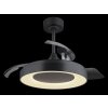 Illuminazione Globo Lighting Elina Lampada con ventilatore LED Grigio, 1-Luce, Telecomando, Cambia colore