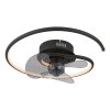 Illuminazione Globo Lighting Koren Lampada con ventilatore LED Nero, 1-Luce, Telecomando