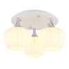 Illuminazione Globo Lighting Maxy Plafoniera Cromo, Bianco, 3-Luci