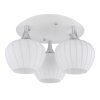 Illuminazione Globo Lighting Maxy Plafoniera Cromo, Bianco, 3-Luci