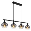 Illuminazione Globo Lighting Maxy Lampadario a sospensione Nero, 4-Luci