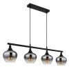 Illuminazione Globo Lighting Maxy Lampadario a sospensione Nero, 4-Luci