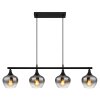 Illuminazione Globo Lighting Maxy Lampadario a sospensione Nero, 4-Luci