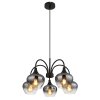 Illuminazione Globo Lighting Maxy Lampadario a sospensione Nero, 5-Luci