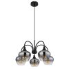 Illuminazione Globo Lighting Maxy Lampadario a sospensione Nero, 5-Luci