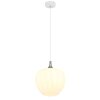 Illuminazione Globo Lighting Maxy Lampadario a sospensione Cromo, Bianco, 1-Luce