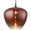 Illuminazione Globo Lighting Maxy Lampadario a sospensione Cromo, Nero, 1-Luce