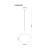 Illuminazione Globo Lighting Maxy Lampadario a sospensione Cromo, Nero, 1-Luce