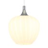 Illuminazione Globo Lighting Maxy Lampadario a sospensione Cromo, Bianco, 1-Luce