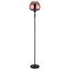 Illuminazione Globo Lighting Maxy Lampada da terra Cromo, Nero, 1-Luce