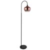 Illuminazione Globo Lighting Maxy Lampada da terra Cromo, Nero, 1-Luce