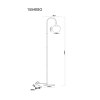 Illuminazione Globo Lighting Maxy Lampada da terra Cromo, Nero, 1-Luce