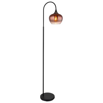 Illuminazione Globo Lighting Maxy Lampada da terra Cromo, Nero, 1-Luce