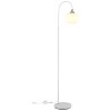 Illuminazione Globo Lighting Maxy Lampada da terra Cromo, Bianco, 1-Luce