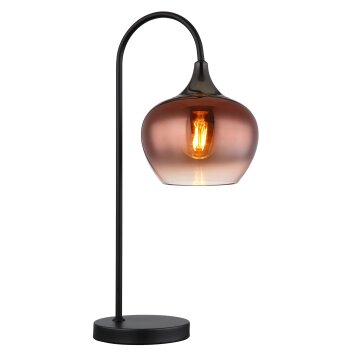 Illuminazione Globo Lighting Maxy Lampada da tavolo Cromo, Nero, 1-Luce