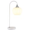 Illuminazione Globo Lighting Maxy Lampada da tavolo Cromo, Bianco, 1-Luce