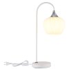 Illuminazione Globo Lighting Maxy Lampada da tavolo Cromo, Bianco, 1-Luce