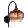 Illuminazione Globo Lighting Maxy Applique Cromo, Nero, 1-Luce