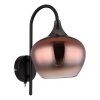 Illuminazione Globo Lighting Maxy Applique Cromo, Nero, 1-Luce