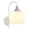 Illuminazione Globo Lighting Maxy Applique Cromo, Bianco, 1-Luce