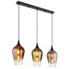 Illuminazione Globo Lighting Lavus Lampadario a sospensione Nero, 3-Luci