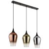 Illuminazione Globo Lighting Lavus Lampadario a sospensione Nero, 3-Luci