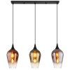 Illuminazione Globo Lighting Lavus Lampadario a sospensione Nero, 3-Luci