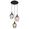 Illuminazione Globo Lighting Lavus Lampadario a sospensione Nero, 3-Luci