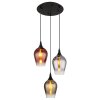 Illuminazione Globo Lighting Lavus Lampadario a sospensione Nero, 3-Luci