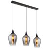 Illuminazione Globo Lighting Lavus Lampadario a sospensione Nero, 3-Luci