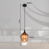 Illuminazione Globo Lighting Lavus Lampadario a sospensione Nero, 1-Luce