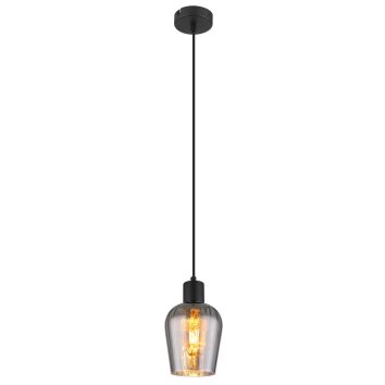 Illuminazione Globo Lighting Ryan Lampadario a sospensione Nero, 1-Luce