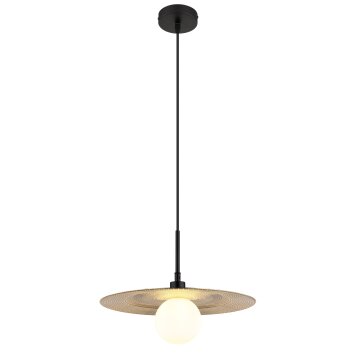 Illuminazione Globo Lighting Riga Lampadario a sospensione Nero, 1-Luce