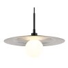 Illuminazione Globo Lighting Riga Lampadario a sospensione Nero, 1-Luce