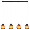 Illuminazione Globo Lighting Zumba Lampadario a sospensione Nero, 4-Luci