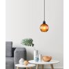 Illuminazione Globo Lighting Zumba Lampadario a sospensione Nero, 1-Luce