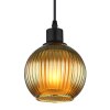 Illuminazione Globo Lighting Zumba Lampadario a sospensione Nero, 1-Luce