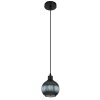 Illuminazione Globo Lighting Zumba Lampadario a sospensione Nero, 1-Luce