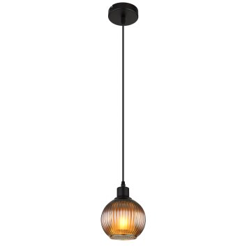 Illuminazione Globo Lighting Zumba Lampadario a sospensione Nero, 1-Luce