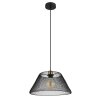 Illuminazione Globo Lighting Baku Lampadario a sospensione Nero, 1-Luce