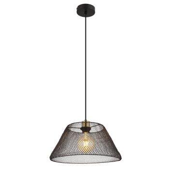 Illuminazione Globo Lighting Baku Lampadario a sospensione Nero, 1-Luce