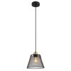 Illuminazione Globo Lighting Baku Lampadario a sospensione Nero, 1-Luce