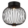 Illuminazione Globo Lighting Galway Plafoniera LED Nero, 1-Luce