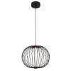 Illuminazione Globo Lighting Galway Lampadario a sospensione LED Nero, 1-Luce