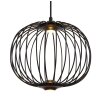 Illuminazione Globo Lighting Galway Lampadario a sospensione LED Nero, 1-Luce