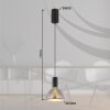 Illuminazione Globo Lighting Labora Lampadario a sospensione LED Nero, 1-Luce