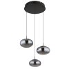 Illuminazione Globo Lighting Quintara Lampadario a sospensione LED Nero, 1-Luce