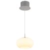 Illuminazione Globo Lighting Quintara Lampadario a sospensione LED Nichel opaco, 1-Luce